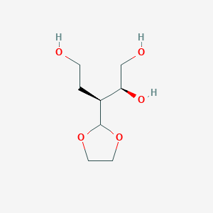 molecular formula C8H16O5 B8391161 (2S,3S)-3-[1,3]dioxolan-2-ylpentane-1,2,5-triol 