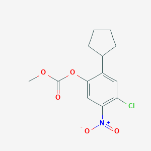 4-Chloro-2-cyclopentyl-5-nitrophenyl methyl carbonate