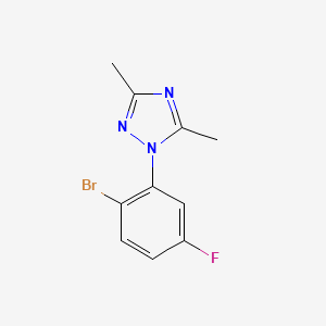 1-(2-Bromo-5-fluorophenyl)-3,5-dimethyl-1H-1,2,4-triazole