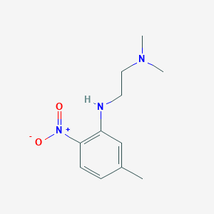 molecular formula C11H17N3O2 B8391241 N,N-Dimethyl-2-(5-methyl-2-nitroanilino)ethanamine 