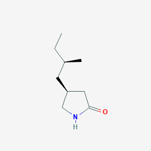 molecular formula C9H17NO B8391244 (S)-4-((R)-2-Methyl-butyl)-pyrrolidin-2-one 