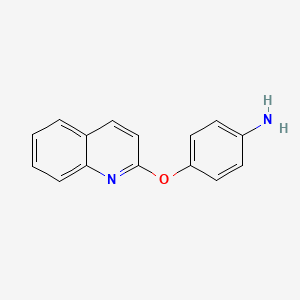 molecular formula C15H12N2O B8391248 4-(Quinolin-2-yloxy)aniline 