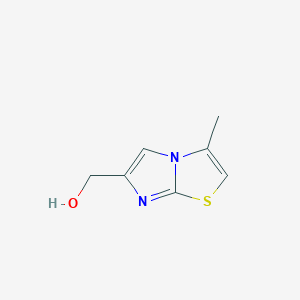 molecular formula C7H8N2OS B8391251 3-Methyl-6-hydroxymethyl-imidazo-(2,1-b)thiazole 