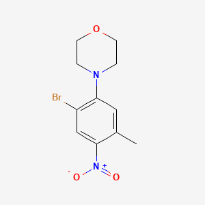 4-(2-Bromo-5-methyl-4-nitrophenyl)morpholine