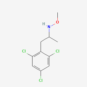 molecular formula C10H12Cl3NO B8391354 O-Methyl-N-[1-methyl-2-(2,4,6-trichloro-phenyl)-ethyl]-hydroxylamine CAS No. 1228284-78-3
