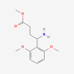 molecular formula C13H19NO4 B8391360 Methyl 4-amino-4-(2,6-dimethoxyphenyl)butanoate 