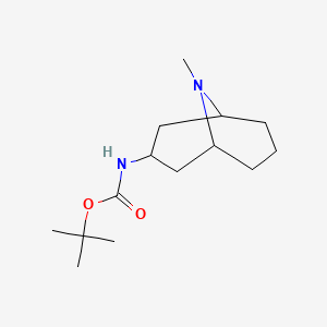 molecular formula C14H26N2O2 B8391386 Tert-butyl 9-methyl-9-azabicyclo[3.3.1]nonan-3-ylcarbamate 