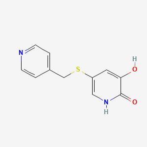3-Hydroxy-5-[(pyridin-4-ylmethyl)sulfanyl]pyridin-2(1H)-one
