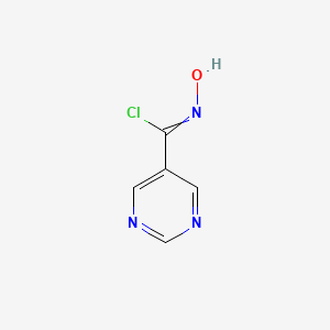 N-Hydroxypyrimidine-5-carbimidoyl chloride