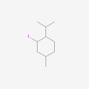 molecular formula C10H19I B8391469 Cyclohexane, 2-iodo-4-methyl-1-(1-methylethyl)- 