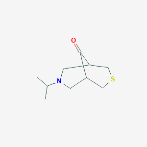 molecular formula C10H17NOS B8391474 7-Isopropyl-3-thia-7-azabicyclo[3.3.1]nonan-9-one 