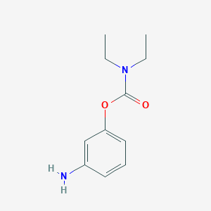 molecular formula C11H16N2O2 B8391488 Diethyl-carbamic acid 3-aminophenyl ester 