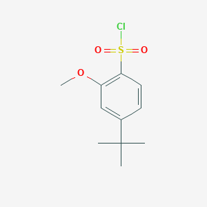 molecular formula C11H15ClO3S B8391512 4-Tert-butyl-2-methoxybenzene-1-sulfonyl chloride CAS No. 852951-50-9
