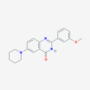6-Piperidino-2-(3-methoxyphenyl)quinazoline-4(3H)-one