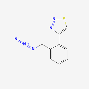 molecular formula C9H7N5S B8391570 4-(2-Azidomethyl-phenyl)-[1,2,3]thiadiazole 