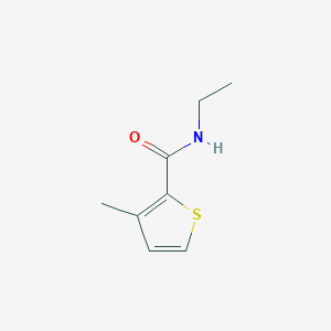 molecular formula C8H11NOS B8391576 N-ethyl-3-methylthiophene-2-carboxamide 