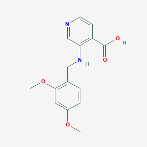 molecular formula C15H16N2O4 B8391585 3-[(2,4-Dimethyoxybenzyl)amino]pyridine-4-carboxylic acid 