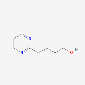 molecular formula C8H12N2O B8391622 2-Pyrimidinebutanol 