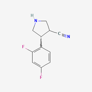 (4R)-4-(2,4-difluorophenyl)pyrrolidine-3-carbonitrile