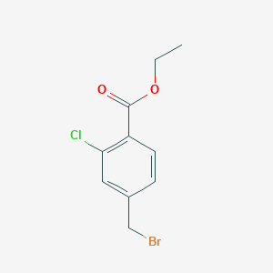 molecular formula C10H10BrClO2 B8391687 Ethyl 4-(bromomethyl)-2-chlorobenzoate CAS No. 99500-37-5