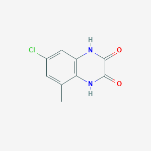 molecular formula C9H7ClN2O2 B8391702 7-Chloro-5-methyl-1,4-dihydroquinoxalin-2,3-dione 