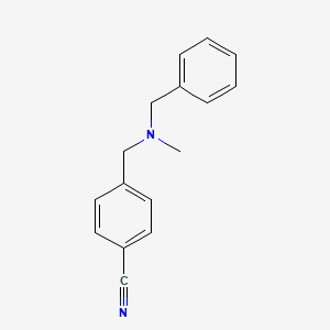 molecular formula C16H16N2 B8391710 4-cyano-N-methyl-N-(phenylmethyl)benzenemethanamine 