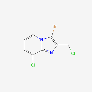 3-Bromo-8-chloro-2-(chloromethyl)imidazo[1,2-a]pyridine