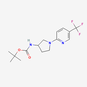 Carbamic acid, N-[1-[5-(trifluoromethyl)-2-pyridinyl]-3-pyrrolidinyl]-, 1,1-dimethylethyl ester
