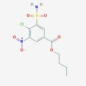 n-Butyl-4-chloro-3-nitro-5-sulphamyl-benzoate