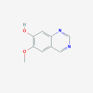 molecular formula C9H8N2O2 B8391748 7-Hydroxy-6-methoxyquinazoline 