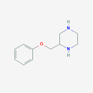 molecular formula C11H16N2O B8391794 3-Phenoxymethylpiperazine 