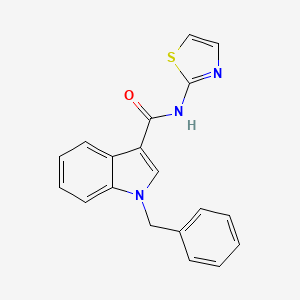 molecular formula C19H15N3OS B8391820 1-Benzyl-1H-indole-3-carboxylic acid thiazol-2-ylamide 