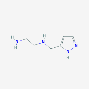 molecular formula C6H12N4 B8391830 N(3-pyrazolylmethyl)ethylenediamine 