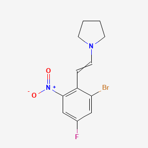 1-[2-(2-Bromo-4-fluoro-6-nitro-phenyl)-vinyl]-pyrrolidine