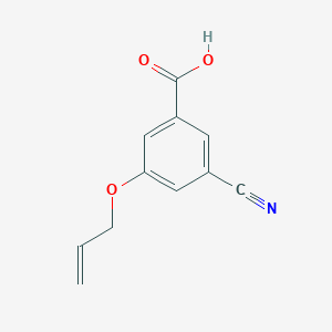 molecular formula C11H9NO3 B8391836 3-Allyloxy-5-cyanobenzoic acid 