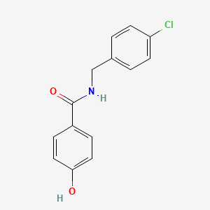 molecular formula C14H12ClNO2 B8391864 N-(4-chorobenzyl)-4-hydroxybenzamide 