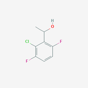 molecular formula C8H7ClF2O B8391873 1-(2-Chloro-3,6-difluorophenyl)ethanol CAS No. 756520-68-0