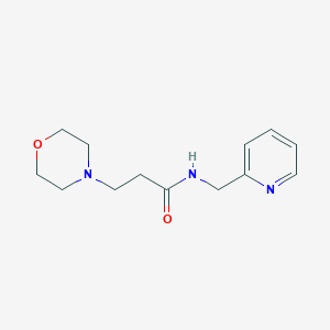 molecular formula C13H19N3O2 B8391901 3-morpholin-4-yl-N-pyridin-2-ylmethyl-propionamide 