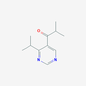 molecular formula C11H16N2O B8391918 5-Isopropylcarbonyl-4-isopropylpyrimidine 