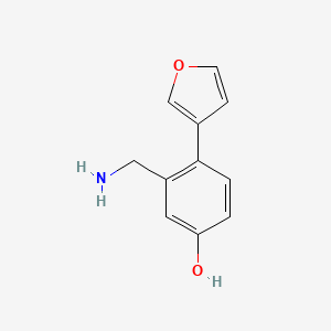 3-Aminomethyl-4-furan-3-yl-phenol