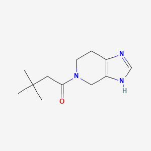 molecular formula C12H19N3O B8391983 3,3-Dimethyl-1-(1,4,6,7-tetrahydroimidazo[4,5-c]pyridin-5-yl)-butan-1-one 