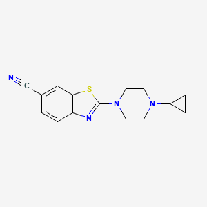 2-(4-Cyclopropylpiperazin-1-yl)benzothiazole-6-carbonitrile