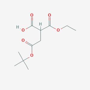 molecular formula C11H18O6 B8391998 2-ethoxycarbonyl-4-[(2-methylpropan-2-yl)oxy]-4-oxobutanoic acid 