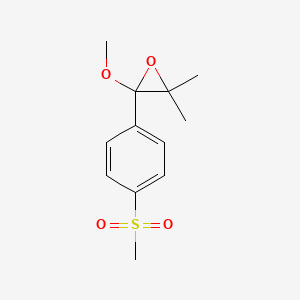 2-Methoxy-3,3-dimethyl-2-(4-methylsulfonylphenyl)oxirane