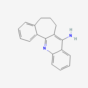 molecular formula C18H16N2 B8392088 6,7-Dihydro-5h-benzo[6,7]cyclohepta[1,2-b]quinolin-8-amine 