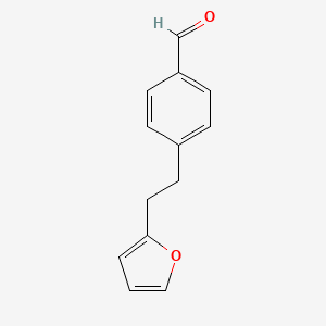 molecular formula C13H12O2 B8392115 4-(2-Furan-2-yl-ethyl)-benzaldehyde 