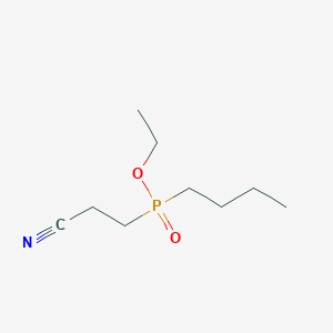 molecular formula C9H18NO2P B8392117 2-Cyanoethyl(n-butyl)phosphinic acid ethyl ester 