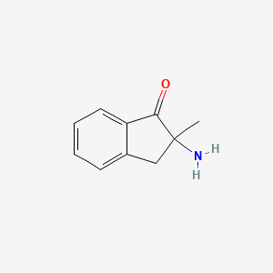 molecular formula C10H11NO B8392138 2-Amino-2-methyl-indan-1-one 