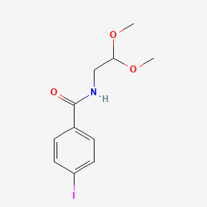 molecular formula C11H14INO3 B8392176 N-(2,2-dimethoxyethyl)-4-iodobenzamide 