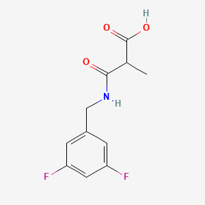 molecular formula C11H11F2NO3 B8392177 N-(3,5-difluoro-benzyl)-2-methyl-malonamic acid 